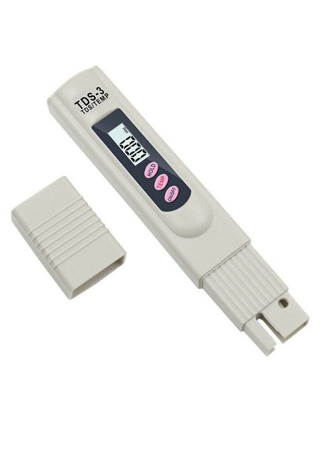 Chabeia Digital TDS Water Tester Meter, Portable Impurity Tester for Drinking Water Quality, Measures Total Dissolved Solids for Home and Aquarium Use（Grey） - Image 1